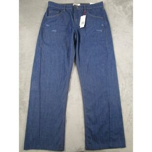 BDG Jeans Womens 32 Blue Low Rise Relaxed Straight‎ Denim Pockets NWT